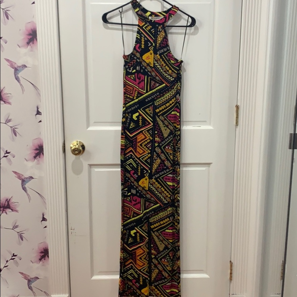 Multi color skin tight dress